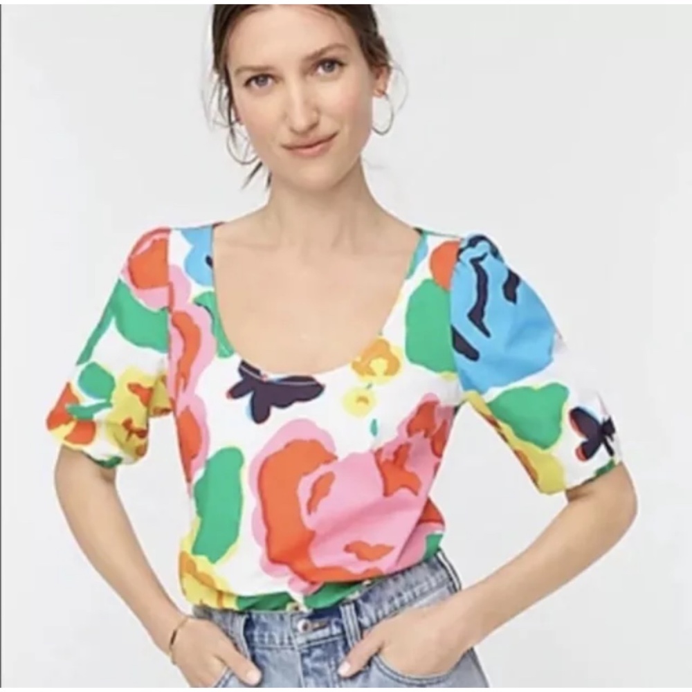J Crew scoop neck top. NWT. Retail 89.50‎